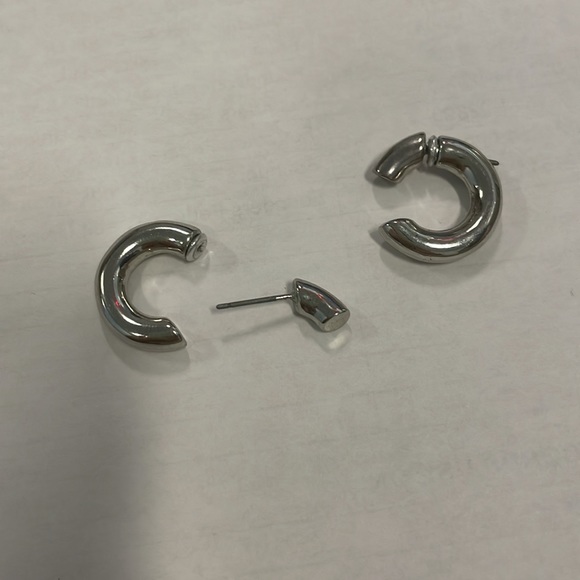 Funky Silver Earrings - Picture 2 of 2